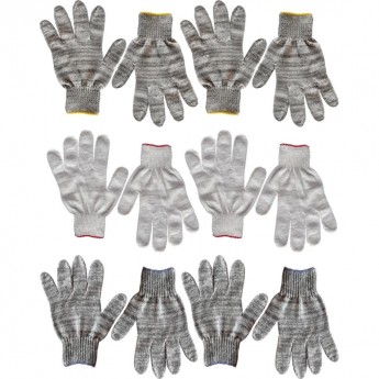 Набор хлопковых рабочих перчаток SOLARIS №1